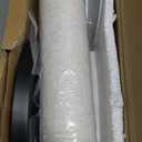 luckystyle Dimmable Floor Standing Tall Lamp, 12W Led Bulb with Lampshade, Foot Switch, Remote Custom Color Temperature Pole for Bedroom, Office, Kids & Living Room, Black