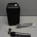 Bluetooth Speaker with 2 Rechargeable Wireless Microphone - Portable Party Speaker with Colorful Lights - Floorstanding Speakers Support TWS/AUX/USB/TF Card Ideal for Party,Home,Camping