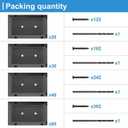 30pcs Deck Railing Bracket connectors for 2x4 Railing Wood Posts with Wood Screws (30pcs)