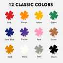 Acrylic Paint Pens Paint Markers - 12 Pack Acrylic Paint Markers For Rock Painting Wood Canvas Glass Ceramic Plastic Metal and Stone,For DIY Crafts Making Art Supplies Christmas Gift