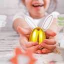 36Pcs Gold Easter Eggs, 2.3" Metallic Plastic Empty Eggs Fillable for Easter Hunt Supplies, Basket Stuffers, Toys Filling Treats, Party Favor