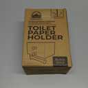 Modern Toilet Paper Holder with Storage Drawers - Toilet Paper and Wipes Holder for Bathroom - Aluminum TP Holder with Shelf and Drawers - Adhesive or Wall Screw Mounting - Black/Gold Knobs