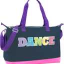 Garment Dance Shoulder Bags for Girls, Teen Dancers, Costumes, Boys | Holographic Glitter Dance Bag for Kids