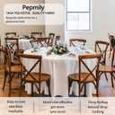 12 Pack White Round Tablecloth 120 Inch Round Table Cloth, Wrinkle Resistant and Washable Tablecloth Polyester Fabric Table Cloth Round Cover for Dining Wedding Banquet Party