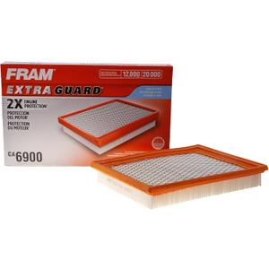 FRAM Extra Guard CA6900 Replacement Engine Air Filter for Select Infiniti and Nissan Models, Provides Up to 12 Months or 12,000 Miles Filter Protection, White (One Size)