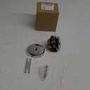 Chrome Bathtub Drain Tip-Toe Single Hole,Welsan Tub Drain Trim Set Conversion Kit Assembly, Coarse Thread Replacement Trim Kit with 1-Hole Overflow Faceplate Includes an Adapter,Chrome Plated