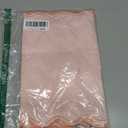 Scalloped Edge Table Runner 70 Inches, Blush Pink, Peach, 70 x 14 inches