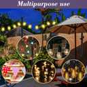 NUERPO 4 Pack String Light Poles,5Ft Metal Poles for Outdoor String Lights,Outdoor Light Poles with Post,Poles/Stand for Outside,Patio,Deck,Backyard,Garden Wedding,Party