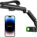 Rotatable and Retractable Car Phone Holder - 1080 Multifunction Sun Visor Universal 360 Rotating Cell Phone Holder Mobile Mount for Vehicle Rear View Mirror