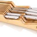 Cangshan HELENA Series German Steel Forged 7-Piece In-Drawer Knife Set (White), 18.3-Inch