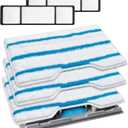 KEEPOW Reusable Mop Replacement Pads, Mop Pads Refills Compatible with Shark Vac Mop VM252 VM200 VC205 VM250 /QM250 VM190 VM200P12, Hardwood Floor Mop Pad with Upgraded Dirt Chamber