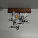 Coat Rack Wall Mount, 16.5 Inches Wood Coat Hooks Wall Mount, Wall Coat Rack with 5 Hooks, Hat Rack Wall Hooks for Hanging Coat, Bag, Towel (1Pack, Brown)