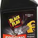 Black Flag 190107 Electric Insect Fogger for Killing and Repelling Mosquitoes, Flies, and Flying Insects Outdoors, Yellow & Black & 190255 32Oz Insect Fogger Fuel, 32 ounce