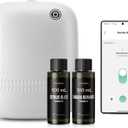 Airversa Smart Waterless Essential Oil Diffuser (400 mL Capacity) Starter Kit with 200mL Fragrance Scent Oils, Up to 2000 sq ft App Control Scent Air Machine with 12V1A Power Adapter, ANW Kit White