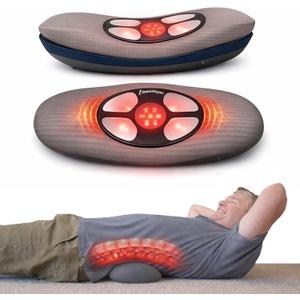 SmoothSpine Multi Therapy Pro - Back Massager Comfort Device with Heat, Massage, Air Traction, EMS & Red Light-Therapy - At-Home Relaxation & Support for Lower Back