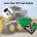 1" NPT Automatic Fuel Nozzle with Hook, Gas Nozzle Diesel Pump Handle Max Flow Rate 30GPM, 3-speed Padlock, Auto Shut Off, 19/16" (OD=30mm) Spout for Gasoline, Diesel, Kerosene Biodiesel