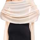 Soft Chiffon Scarfs Shawls and Wraps for Evening Dresses Wedding Shawl Wraps Bridal Scarve for Women, One Size