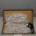 Divatla Better Together Warm White Neon Sign Wall Sign for Wedding Decorations, Backdrop,Bedroom Wall Decor LED Tube Sign Large Enough for Decoration