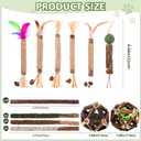 Catnip Chew Toys for Cats, 24 Pack Cat Toys with Silvervine Sticks, Natural Silvervine Stick Cage Balls & Bell Balls for Indoor Cats