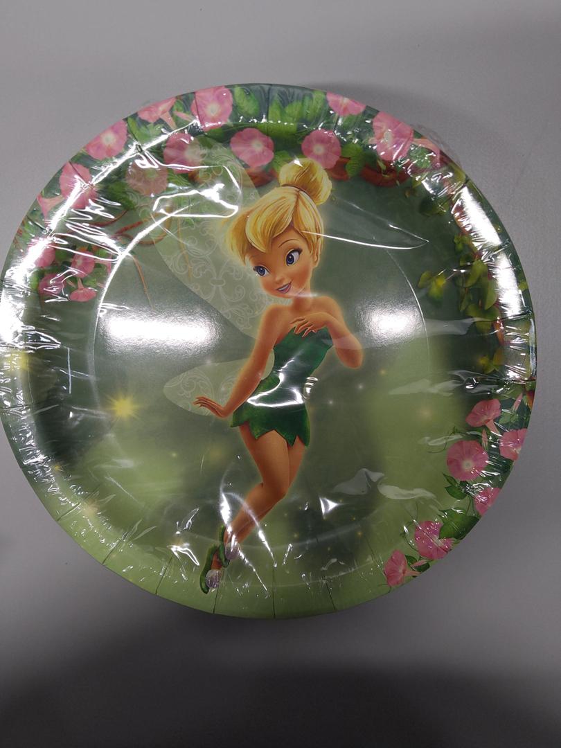MHkdsai 120 Pcs Fairy Party Supplies 7 Inch 6 styles Fairy Plates Disposable Plates Fairy Party Decorations for Birthday Party Favors, Pack of 2