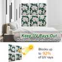 SOMWISE Frosted Glass Window Privacy Film with Tools, Heat Blocking, Anti-UV, Anti-Glare, Static Cling, Decor for Home Bathroom Door, Renter Friendly, Removable, Reusable, Green 17.5Inchx157Inch