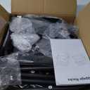 AMHANCIBLE Luggage Rack, Set of 2, Foldable Suitcase Stands for Guest Room, Metal Luggage Holder with Storage Shelf for Bedroom, Hotel, Easy Assemble, Black HLR02BK