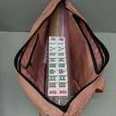 American Mahjong Set with Storage Bag, 166 White Tiles, 4 All-in-One Rack/Pushers, Mahjong Tiles Set (Ma Jong, Mah-Jongg, Majiang)