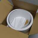 82.5" x 3.5" White PVC Vertical Blind Replacement Slats Curved Smooth (5 Pack)