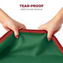 HOLDN STORAGE Premium Wrapping Paper Storage Container - Durable 600D Tear-Proof, Fits 27 Rolls Gift Wrap, Extra Pockets for Ribbons & Bows, Underbed Storage - Ideal for Holiday Christmas, Green