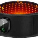 Heating Pad for Back Comfort, Cordless Lower Back Heating Pad Rechargeable Heated Waist Belt Wrap with Built-in Warming Layer 5 Heat Options & 3 Auto Timer