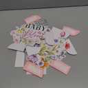 9 Pcs Wildflower Baby in Bloom Baby Shower Decoration Spring Floral Flower Theme Honeycomb Centerpiece for Table Decor