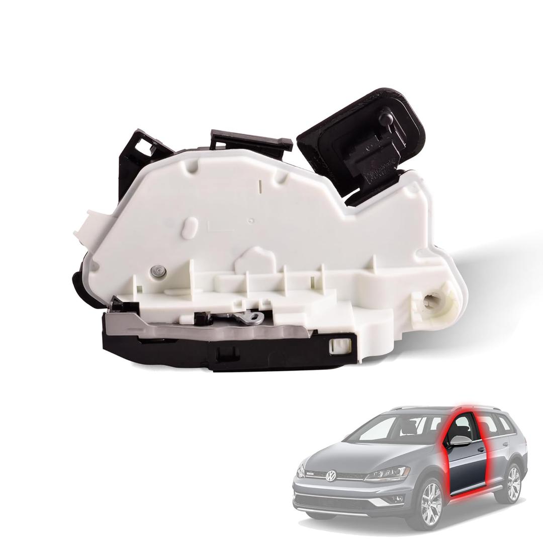 Front Left Door Lock Actuator w/Motor Power Door Latch Compatible for VW Bettle E-Golf Golf GTI Jetta Passat Driver Side Latch Actuator 6RD837015A,5K1837015J,5K0837349B