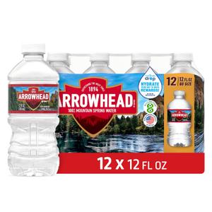 Arrowhead Mountain Spring Water Bottles, 11 Pack - Still Bottled Water with Naturally Occurring Minerals & Electrolytes for Taste - 12 Fl Oz (EXP 05/06/27)