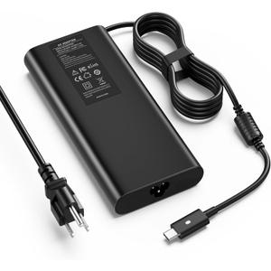 130W USB C Laptop Charger Compatible with Dell XPS 15 9575 2-in-1/9500/ 9510/9520, XPS 17 9700/9710/ 9720, Precision 5530/5550/ 5750, Latitude 7410/9410/9510 Type-C PD Power Adapter