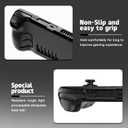 bibuks Steam Deck /OLED Protective Case,Non-Slip Skin Protective Shell Accessories,Steam Deck Case with Kickstand ,2 Screen Protector, 4 Thumb Grip (Black)