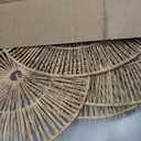 CHI AN HOME Wicker 23 Inch Jute Wall Decor Baskets, Set of 6 Extra Large Woven Jute Wall Plates, 23",21",15",13",12,10", Decorative Baskets for Wall Arts, Wall Hanging for Bedroom, Living Room, Office