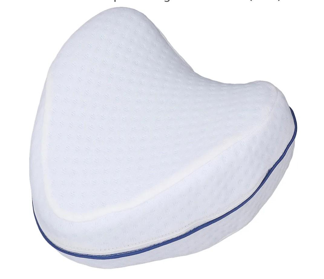 Leg Knee Foam Support Pillow, Washable Removable Memory Foam Knee Pillow for Comfortable Sleep for Pregnant Women (Blue)