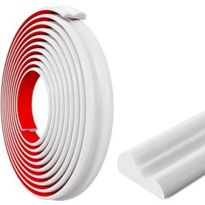 19.6FT Self Adhesive TPE Wall Molding Trim, ZDHQLHJ Peel and Stick Flexible Chair Rail Panel Molding, DIY Decorative Strips Wall Molding Strips, for Home Walls Door Trim Mirror Frame (White)