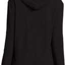 Hanes Womens French Terry Zip Hoodie Warm Up Or Track Jacket, Ebony, Medium US