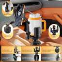 Phone Holders for Your Car, 2 in 1 Cup Holder Phone Mount with Expander, Secure Hold, Adjustable Base and Long Arm with 360Rotation Car Phone Holder for 4-7 devices and Up to 5.31'' Most Bottles