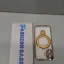 Magnetic for iPhone 17 Case with Invisible Stand[Compatible with MagSafe][Full Camera Lens Protector][Military Drop Protection] Shockproof Not Yellowing Clear Slim Soft for Women Men (Gold)