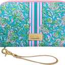 Lilly Pulitzer Travel Wallet Passport Holder, Vegan Leather Wristlet Wallet for Women, Travel Document Organizer, Chick Magnet