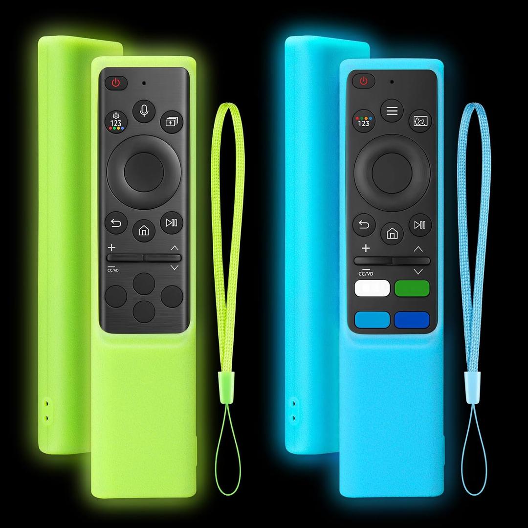 Cover-for-Samsung-Smart-TV-Remote-Case-Silicone BN59-01385A (2 Pack)