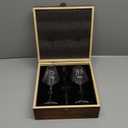 AW BRIDAL Wedding Gifts Bridal Shower Gifts Engagement Gift for Couples Newlyweds Mr & Mrs Wedding Wine Glasses Set of 2 - Wine Opener Wine Stopper with Engraved Wooden Keepsake Box