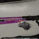 Trekking Poles,Adjustable Shock Absorbing Hiking Walking Stick-2Pcs Purple