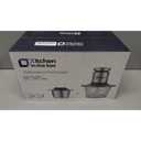 Kitchen in the box Food Processors, 400W Powerful Small Meat Grinder & Food Chopper Electric Vegetable Chopper with One 8-Cups Bowl & S Blades for Meat/fish/Vegetable/Baby Food