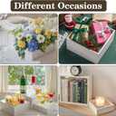 4 Pcs Buffet Risers, Wood Food Riser Dessert Display Stand for Party Wood Cupcake Stands Nesting Box for Display (Vinatge) (Vintage White)