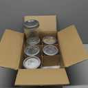 Wide Mouth Glass Mason Jars 16 oz, 6 Pack Glass Canning Jars with Metal Airtight Lids and Bands and Measurement Marks, for Canning, Preserving, Overnight Oats, Jam, Jelly, Food Storage, DIY