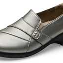 KORDAL Women's Comfortable & Lightweight Leather Loafers Slip-Ons Stylish Business Casual Dress Shoes Work Office Everyday Walking Shoes for Women (Gray, US 9)