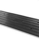 Pyle Car Driveway Curb Ramp - Heavy Duty Rubber Threshold Ramp - Also for Loading Dock, Garage, Sidewalk, Truck, Scooter, Bike, Motorcycle, Wheelchair Mobility & Other Vehicle - Pyle PCRBDR24 (Pack of 1)
